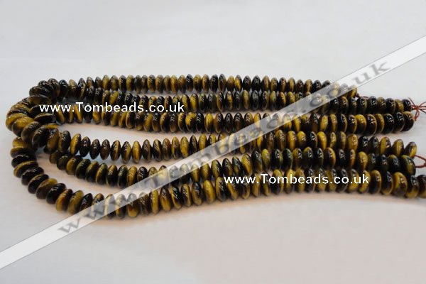 CTE602 15.5 inches 5*10mm rondelle yellow tiger eye beads wholesale