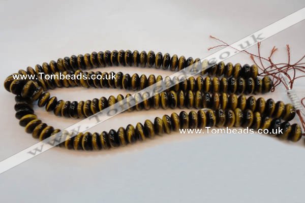 CTE603 15.5 inches 6*12mm rondelle yellow tiger eye beads wholesale