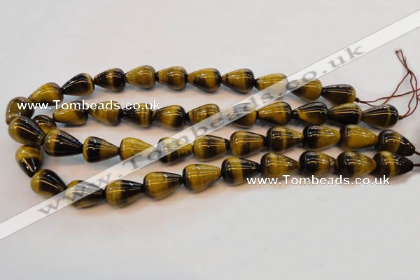 CTE610 15.5 inches 15*20mm teardrop yellow tiger eye beads wholesale