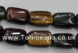 CTE64 15.5 inches 13*18mm rectangle mixed tiger eye gemstone beads