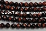 CTE83 15.5 inches 6mm round red tiger eye gemstone beads