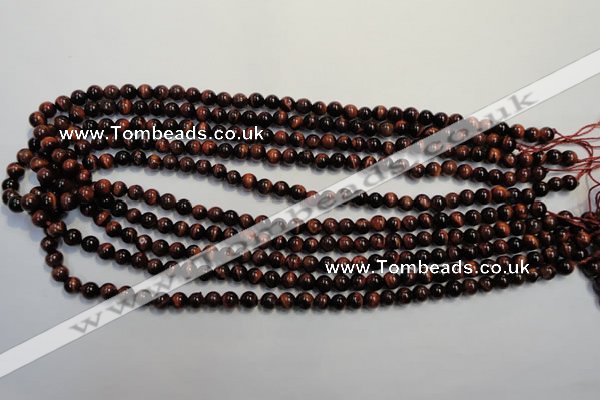 CTE83 15.5 inches 6mm round red tiger eye gemstone beads