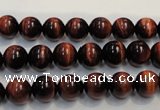 CTE84 15.5 inches 8mm round red tiger eye gemstone beads