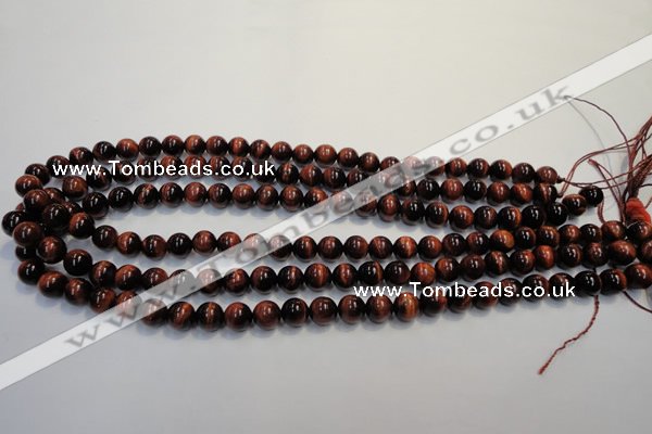 CTE84 15.5 inches 8mm round red tiger eye gemstone beads
