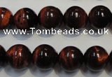 CTE86 15.5 inches 12mm round red tiger eye gemstone beads