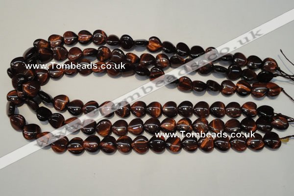 CTE890 15.5 inches 12*12mm heart red tiger eye beads wholesale