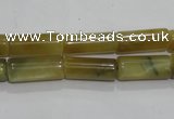 CTE910 15.5 inches 6*16mm tube golden tiger eye beads wholesale