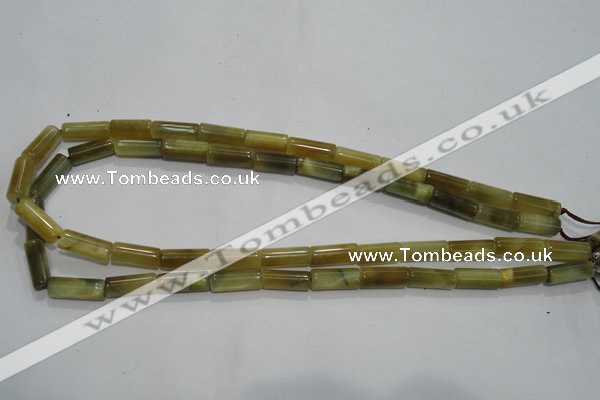 CTE910 15.5 inches 6*16mm tube golden tiger eye beads wholesale