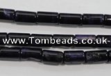 CTE947 15.5 inches 6*10mm tube dyed blue tiger eye beads wholesale
