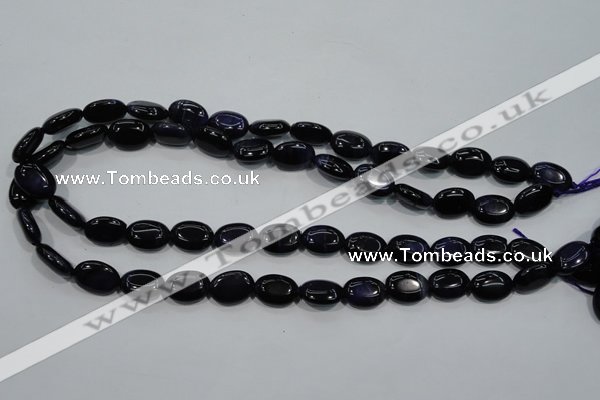 CTE951 15.5 inches 10*14mm oval dyed blue tiger eye beads wholesale