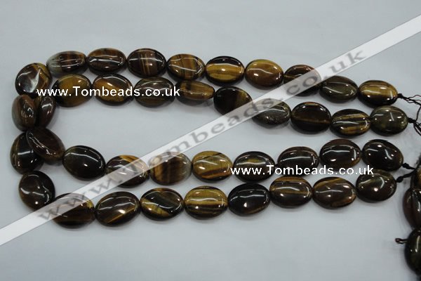 CTE98 15.5 inches 15*20mm oval yellow tiger eye beads wholesale