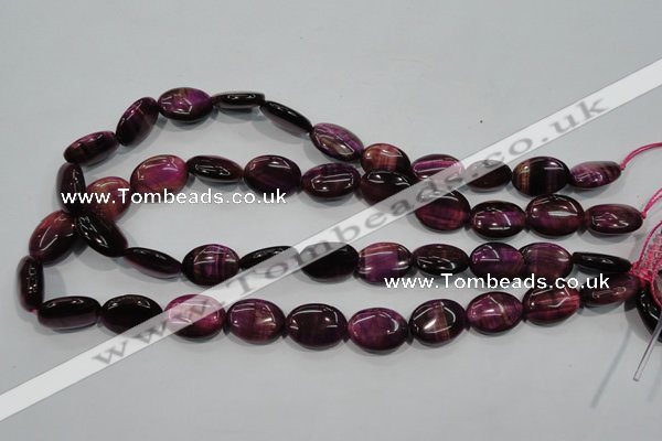 CTE993 15.5 inches 10*14mm oval dyed red tiger eye beads wholesale