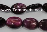 CTE996 15.5 inches 15*20mm oval dyed red tiger eye beads wholesale