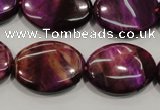 CTE997 15.5 inches 18*25mm oval dyed red tiger eye beads wholesale