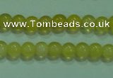 CTG06 15.5 inches 3mm round tiny yellow agate beads wholesale