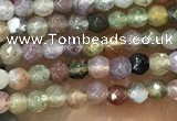 CTG1009 15.5 inches 2mm faceted round tiny Indian agate beads