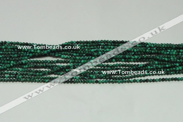 CTG102 15.5 inches 2mm round tiny synthetic malachite beads wholesale