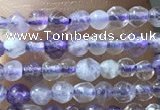 CTG1024 15.5 inches 2mm faceted round tiny purple fluorite beads