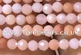 CTG1038 15.5 inches 2mm faceted round tiny pink aventurine beads