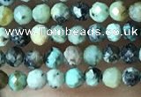 CTG1057 15.5 inches 2mm faceted round tiny African turquoise beads