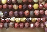 CTG1062 15.5 inches 2mm faceted round tiny mookaite beads