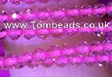 CTG1094 15.5 inches 2mm faceted round tiny quartz glass beads