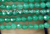 CTG1096 15.5 inches 2mm faceted round tiny quartz glass beads