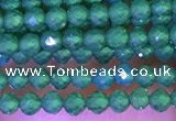 CTG1097 15.5 inches 2mm faceted round tiny quartz glass beads