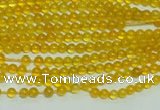 CTG111 15.5 inches 2mm round tiny yellow agate beads wholesale