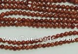 CTG112 15.5 inches 2mm round tiny goldstone beads wholesale