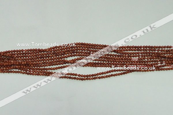 CTG112 15.5 inches 2mm round tiny goldstone beads wholesale