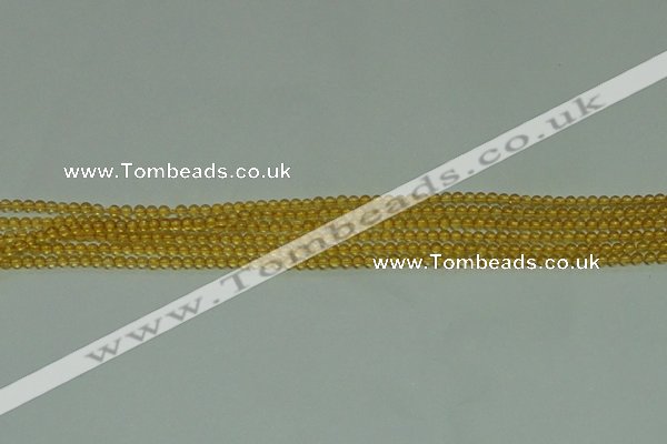 CTG116 15.5 inches 2mm round tiny citrine gemstone beads wholesale