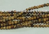 CTG117 15.5 inches 2mm round tiny leopard skin jasper beads wholesale