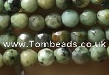 CTG1178 15.5 inches 3mm faceted round tiny African turquoise beads