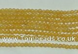 CTG118 15.5 inches 2mm round tiny yellow jade beads wholesale