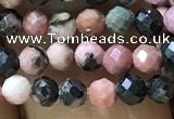 CTG1189 15.5 inches 3mm faceted round rhodonite gemstone beads