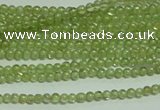 CTG119 15.5 inches 2mm round tiny peridot gemstone beads wholesale