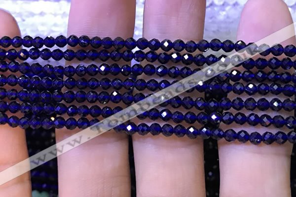 CTG1199 15.5 inches 3mm faceted round tiny quartz glass beads