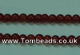 CTG12 15.5 inch 3mm round A grade tiny red agate beads wholesale