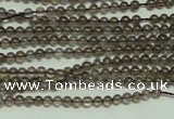 CTG120 15.5 inches 2mm round tiny smoky quartz beads wholesale