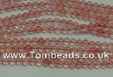 CTG124 15.5 inches 2mm round tiny cherry quartz beads wholesale