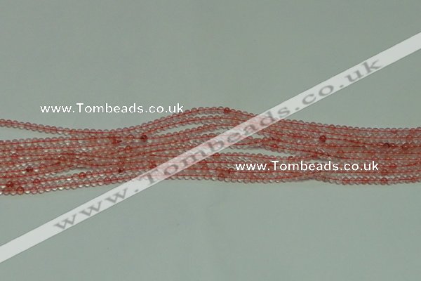 CTG124 15.5 inches 2mm round tiny cherry quartz beads wholesale