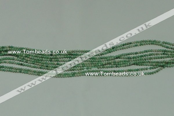 CTG125 15.5 inches 2mm round tiny Qinghai jade beads wholesale