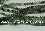 CTG126 15.5 inches 2mm round tiny moss agate beads wholesale