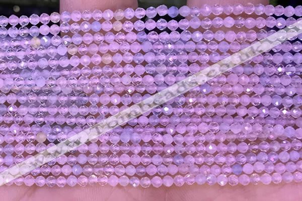 CTG1300 15.5 inches 2mm faceted round morganite gemstone beads