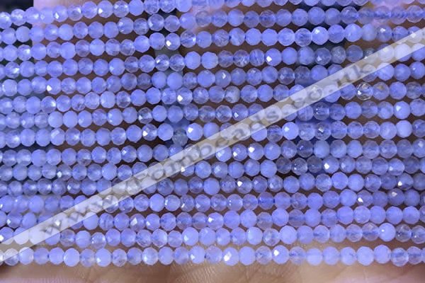 CTG1303 15.5 inches 2mm faceted round blue lace agate beads wholesale