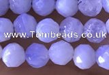 CTG1305 15.5 inches 5mm faceted round blue lace agate beads wholesale