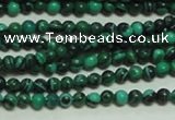 CTG132 15.5 inches 3mm round tiny synthetic malachite beads wholesale