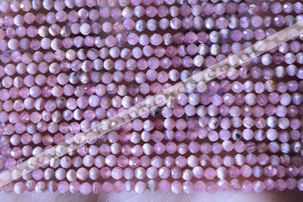 CTG1321 15.5 inches 2mm faceted round rhodochrosite beads wholesale