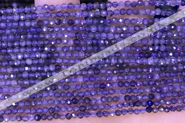 CTG1329 15.5 inches 2mm faceted round iolite beads wholesale